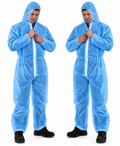 25 g Disposable Coverall - Medical Blue
