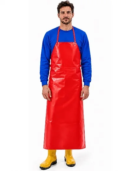 PVC-Spülschürze - Rot