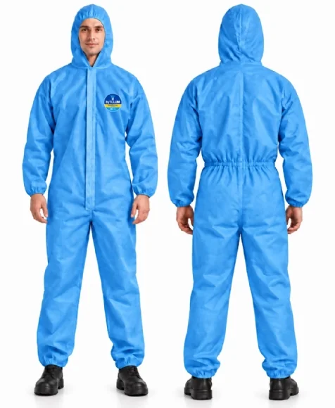 40 g SMS Type 5/6 Protective Coverall - Blue