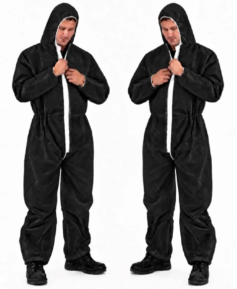 25 g Disposable Coverall - Black
